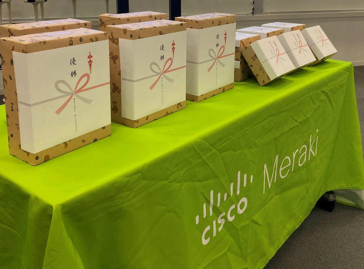 CiscoDevNetJP's tweet image. 先週金曜日開催のMeraki D-1 グランプリからの一コマです。
この賞品を受け取られたチームはどこでしょうか?
#merakiD1
こちらからご確認できます🎉
cs.co/6018zaoZA