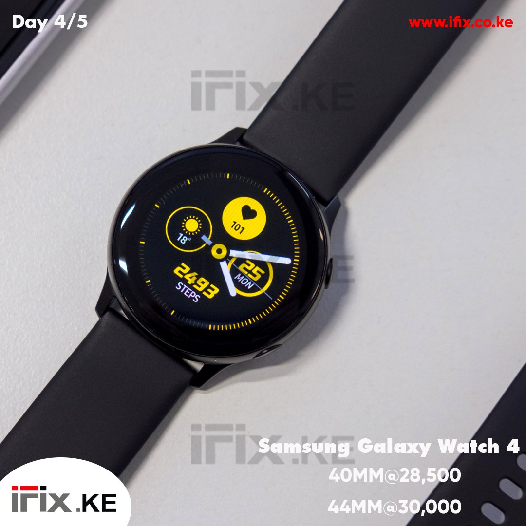 ifixkenya's tweet photo. Samsung Galaxy Watch 4, fitness redefined  #Phoneshop #phonerepair #laptoprepair #Nairobi #Kenya  #KAZZAWARDS2022 https://t.co/aFeQ4dL4bl