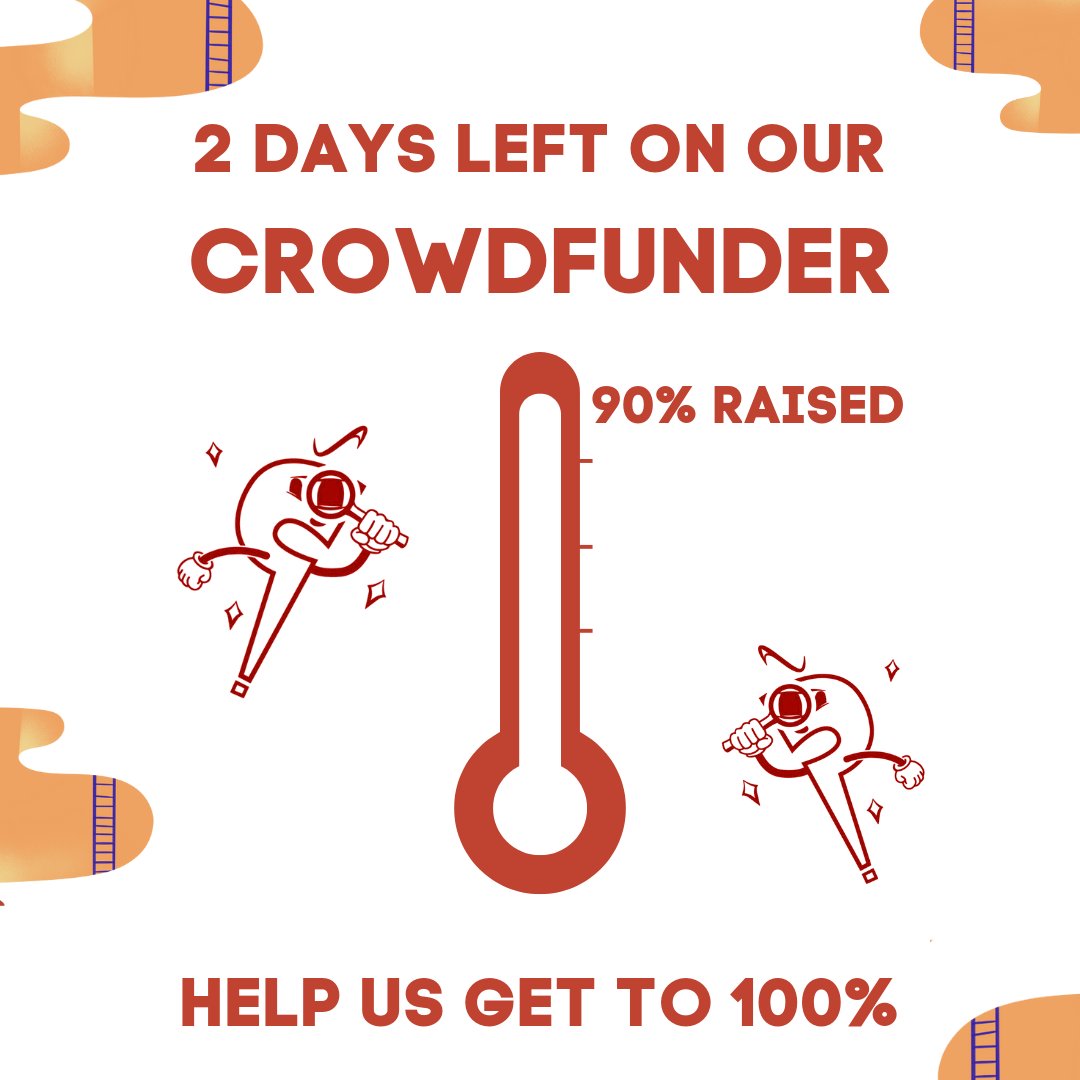 2 DAYS LEFT ON OUR CROWDFUNDER Woke up to see we've cracked the 90% mark🥰 That much closer to bringing out our 10 b'day compilation on vinyl, CD, + lots more all thanks to your support Just £600 more to go. Help us reach our 🎯 or we don't see a penny: kickstarter.com/projects/cluer…