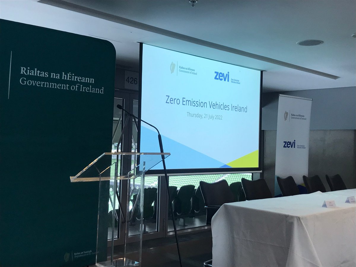 ZEVIreland's tweet image. 📽️📺📲Join the livestream on @Dept_Transport feed later this morning to learn more about us! 

Zero Emission Vehicles Ireland is a new body under the Department of Transport which will help us reach our climate targets.

#ClimateActionIRL