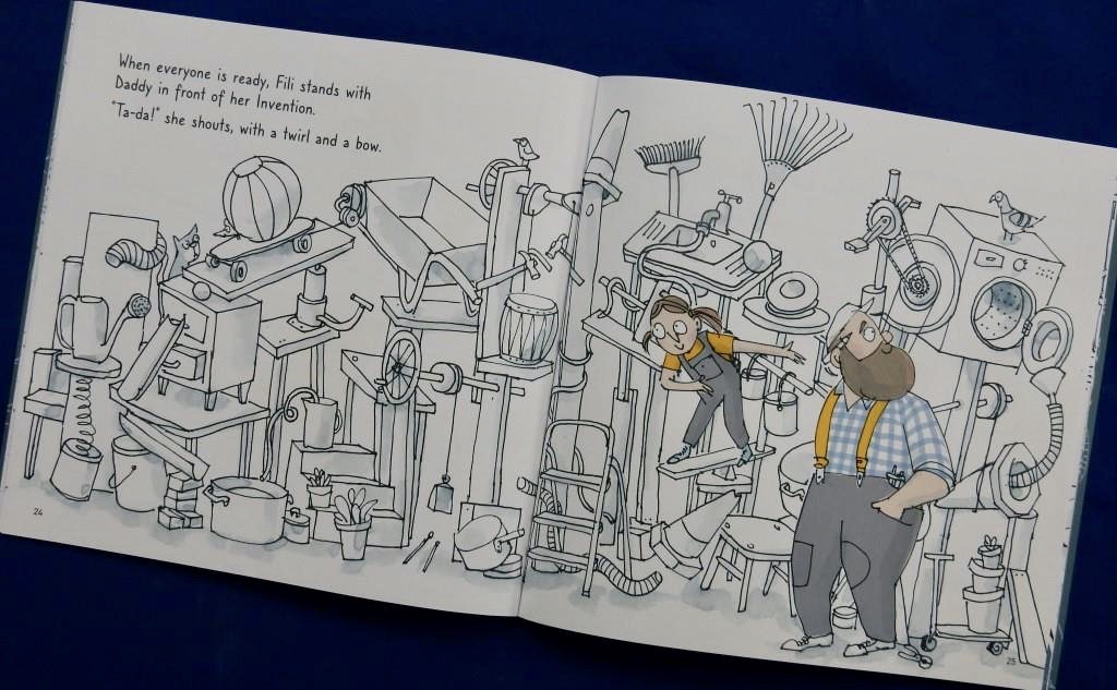 JillBennett18's tweet photo. #TheInvention #juliahuberyโs tale of one creative little girl with a good idea and lots of determination quirkily illustrated @mistermunroltd @graffeg_books is #RedReadingHubโs #picturebook of the day reviewed on the blog ๐๐พ๐๐ป๐๐ฟ๐๐ฝ๐ https://t.co/MqHC0GZ16S https://t.co/9BzrzJBSKn