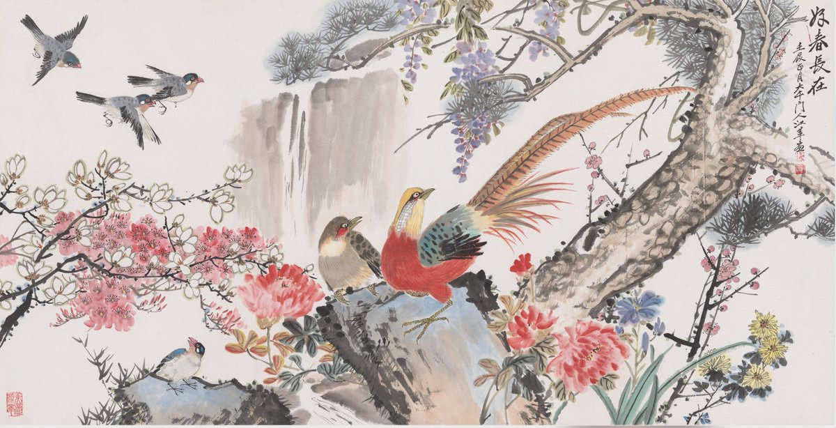 bibinft's tweet photo. 7月27日15点，张大千门人、著名花鸟画大家江苹数字藏品《好春常在》全网首发，带大家感受传统花鸟画的数字艺术魅力~ https://t.co/8156kqf7YJ