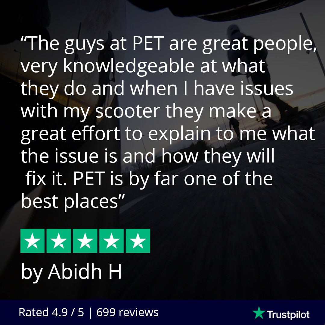 ⭐️⭐️⭐️⭐️⭐️ by Abidh "The guys at PET are great people,very knowledgeable at what they do.."   

We're happy to help, drop us a DM or pop into our store for all your PEV needs 👌
 
#personalelectrictransport 
#PET⚡️#wesellwhatweride 
#goelectric #electricrevolution