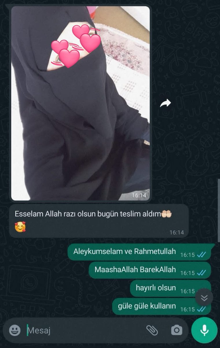 affetextile's tweet photo. Bizi bu güzelliklere ulaştıran Rabbimize Şükürler olsun 😊
.
Dalga Dalga yayılan Mutluluk 💗💗 AFFE 💗💗
.
#affe #affeniqab #affetextile #niqab #hijab #peçe #pece #esarp #çarşaf #cilbab #jilbab #memnuniyet #musterimemnuniyeti #elhamdulillah https://t.co/zx1rlhC8bJ