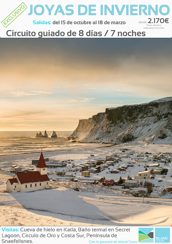 📣 Programación Exclusiva. 5% descuento salida 15 de Octubre
‼️Joyas de Invierno‼️ con la garantía de Island Tours. Circuito guiado.

📲 wa.me/34618576413 
📧 spain@islandtours.es 
💻 islandiatours.es

#islandia #circuitoguiado #volcanes #glaciares #joyasdeinvierno