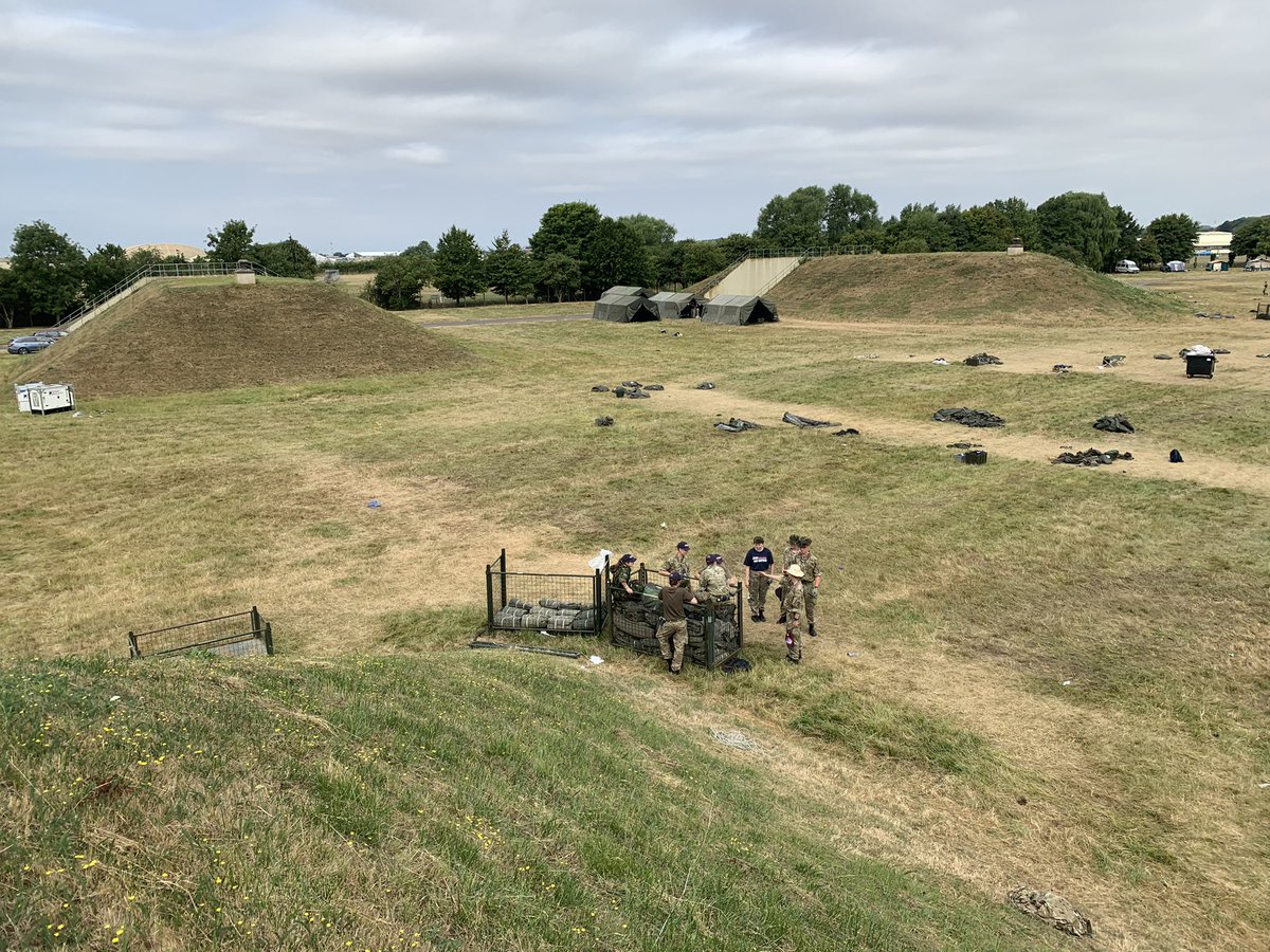 Campsite coming down nicely this morning. The only tents left are the ones that were slept in last night. It’s all got to come down today but I have absolute faith in the cadets &amp; staff that it will just get done because they are all amazing! <a href="/aircadets/">RAF Air Cadets</a> <a href="/airtattoo/">Royal International Air Tattoo</a> @RIATCDTDET