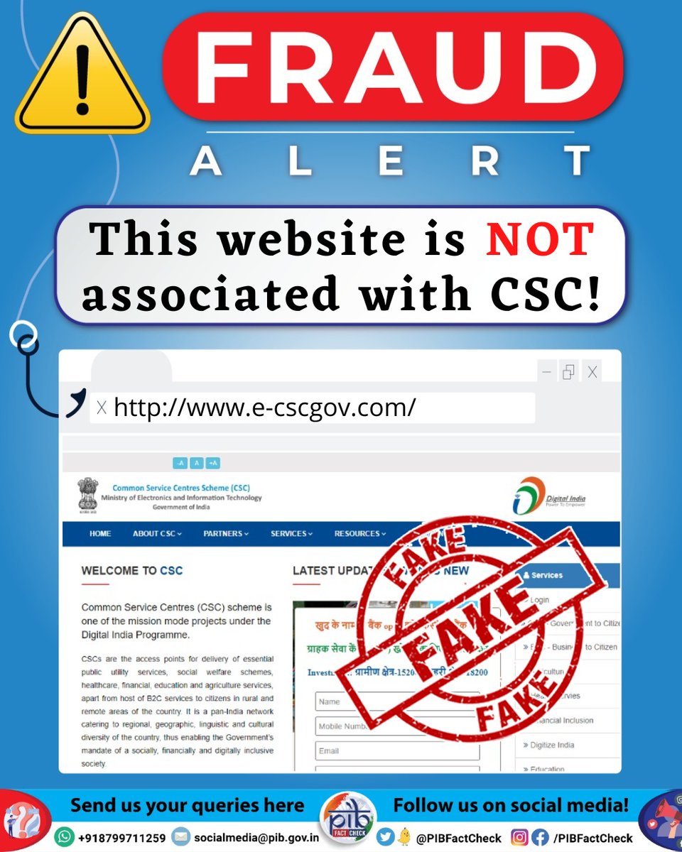 PIB Fact Check on Twitter "A message with a link