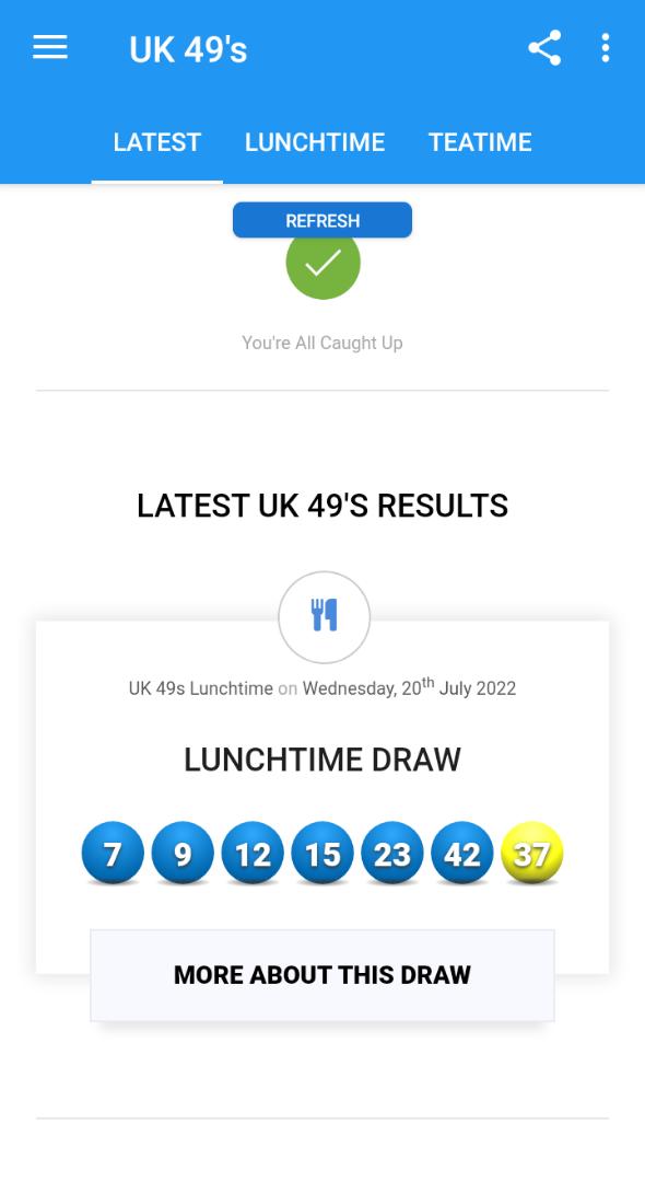 Be among the lucky members now!!!
Lunchtime and Teatime is ready.
100% and guarantee numbers.
We are the best 100% booming group 
To join us
WhatsApp @+27632179817