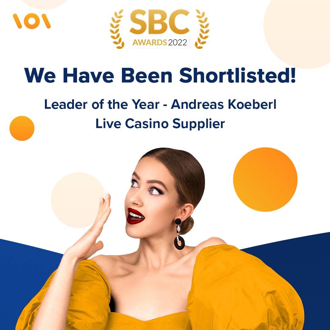 Two awards in Spain? We sure hope so! Give us some support at this year’s SBC Summit Barcelona - Andreas Koeberl (CEO), has been nominated for the Leader of the Year, and the company nominated as Live Casino Supplier of the Year.

#BetGames #SBCSummitBarcelona #SBCAwards2022