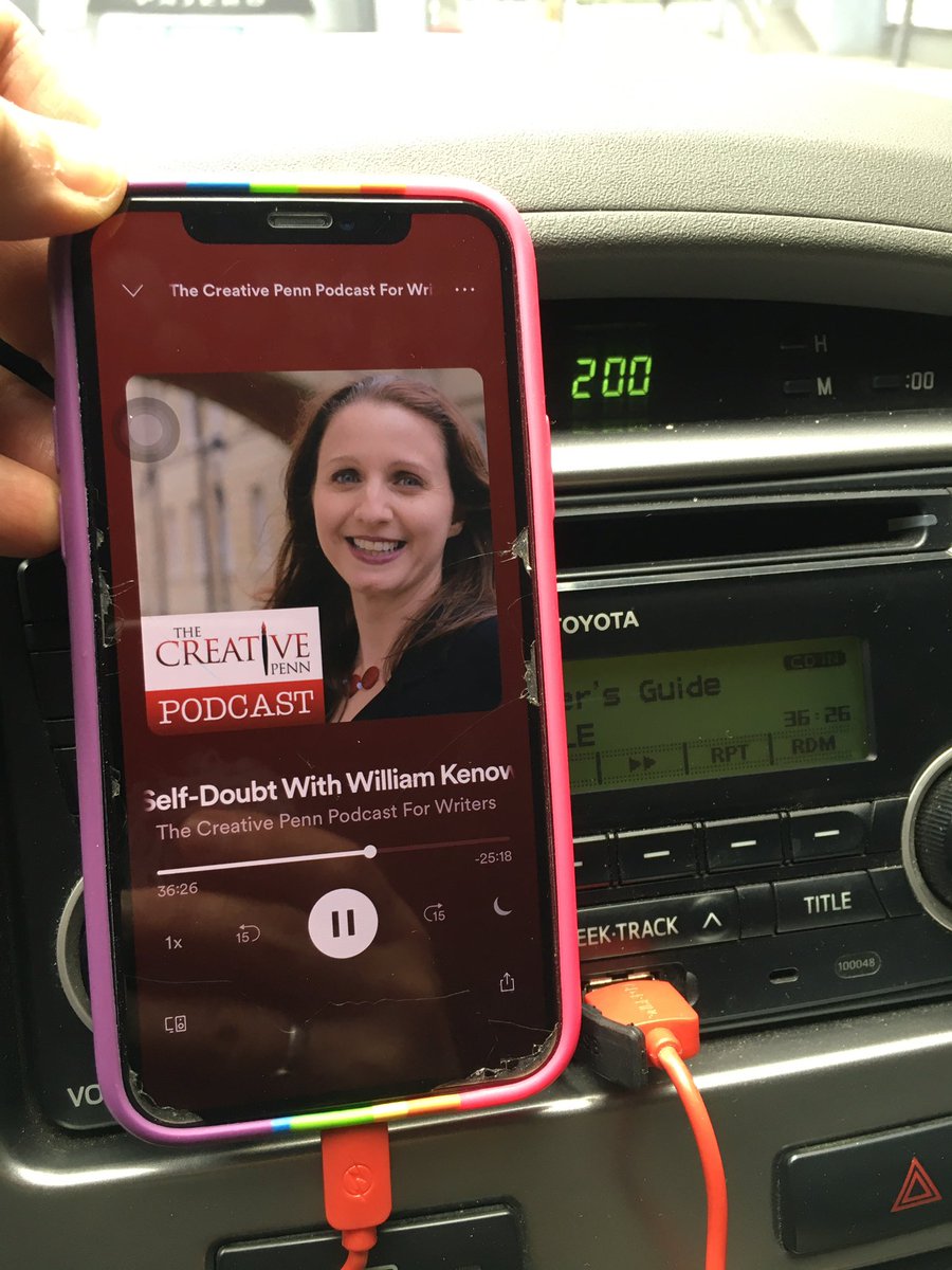 CJEdmunds1's tweet photo. My constant companion in car. Episodes of #TheCreativePenn with author & podcaster @JFPennAuthor
#JFPenn #JoannaPenn
#WritingLife
#WritingCommunity https://t.co/6w3gCpxICm