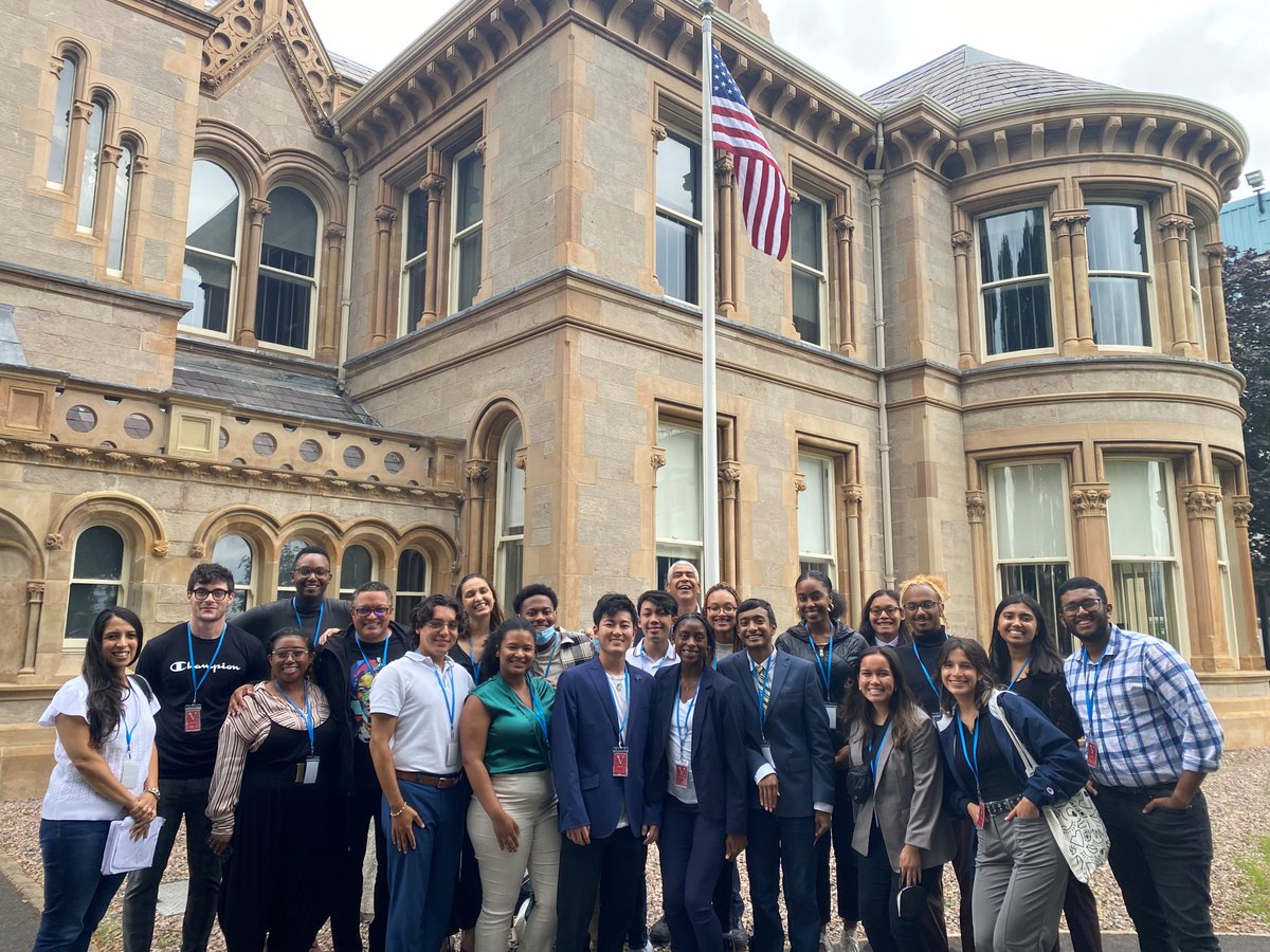 Lovely to host a hugely impressive group of American scholars yesterday who are visiting NI as part of their Frederick Douglass Global Fellowship.  Thanks to @ciee_news for the opportunity. https://t.co/Ojv0IKEU5G