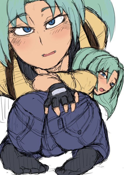 #男の娘
🔞コスプレ女装男子イラスト♂ひぐらしの魅音♂進捗、色置きデニム。Once upon a time... Not so long ago... 