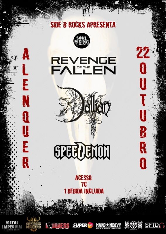 WOMetalradio's tweet image. 22.10.22 - Revenge Of The Fallen, Dallian, Speedemon - Side B Rocks, Alenquer

 #Dallian #groove #HeavyMetal #RevengeOfTheFallen #SideBRocks #SoulRisingProductions #Speedemon #SymphonicMetal #ThrashMetal

worldofmetalmag.com/22-10-22-reven…
