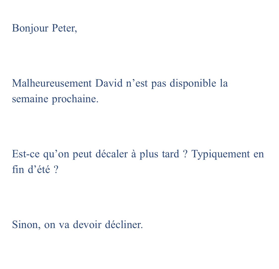ptr_yeung's tweet image. Me, trying to work during the summer in France: Can we set up an interview next week?

The French: No. How about at the end of the summer?