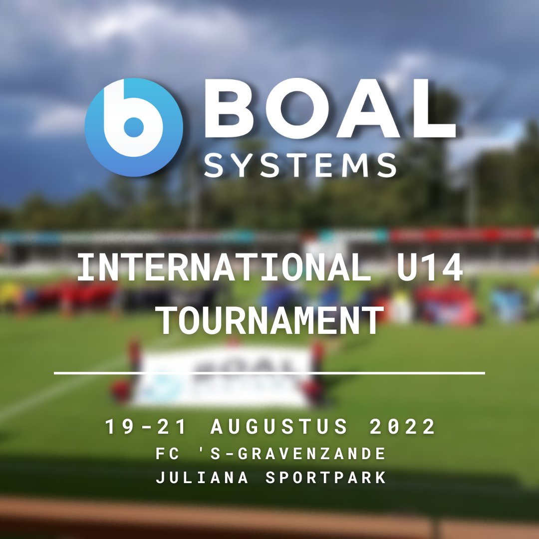 BOALSystems's tweet photo. BOAL Systems hoofdsponsor U14 Tournement FC ’s-Gravenzande. Drie dagen internationaal #jeugdvoetbal op topniveau in het #Westland! Het BOAL U14 International Tournament is van 19 tot en met 21 augustus a.s. bij FC ’s-Gravenzande 

#ESG #Social #jeugdvoetbaltoernooi https://t.co/GYj9JHIlXi
