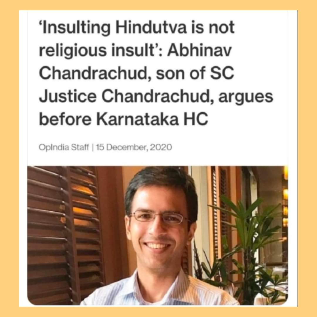 saandiippnayak's tweet image. Take it for granted this man will very soon be a judge in some High Court and subsequently promoted to the Supreme Court because that gyan from son of judge chandrachud who is son of another judge who is son of judge.   
Congress invested in dynasties.
#Chandrachud