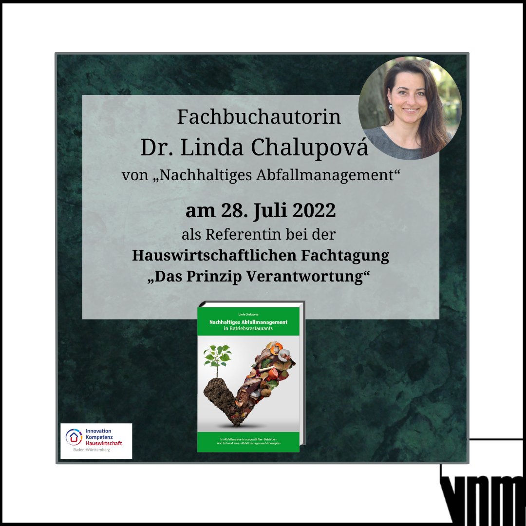 Soziale, ökologische und ökonomische Nachhaltigkeit in der Hauswirtschaft – die diesjährige hauswirtschaftliche Fachtagung wird am 28. Juli unter dem Thema „Das Prinzip Verantwortung“ stattfinden. Als Referentin mit dabei ist auch <a href="/LindaChalupova/">Linda Chalupova</a>.
