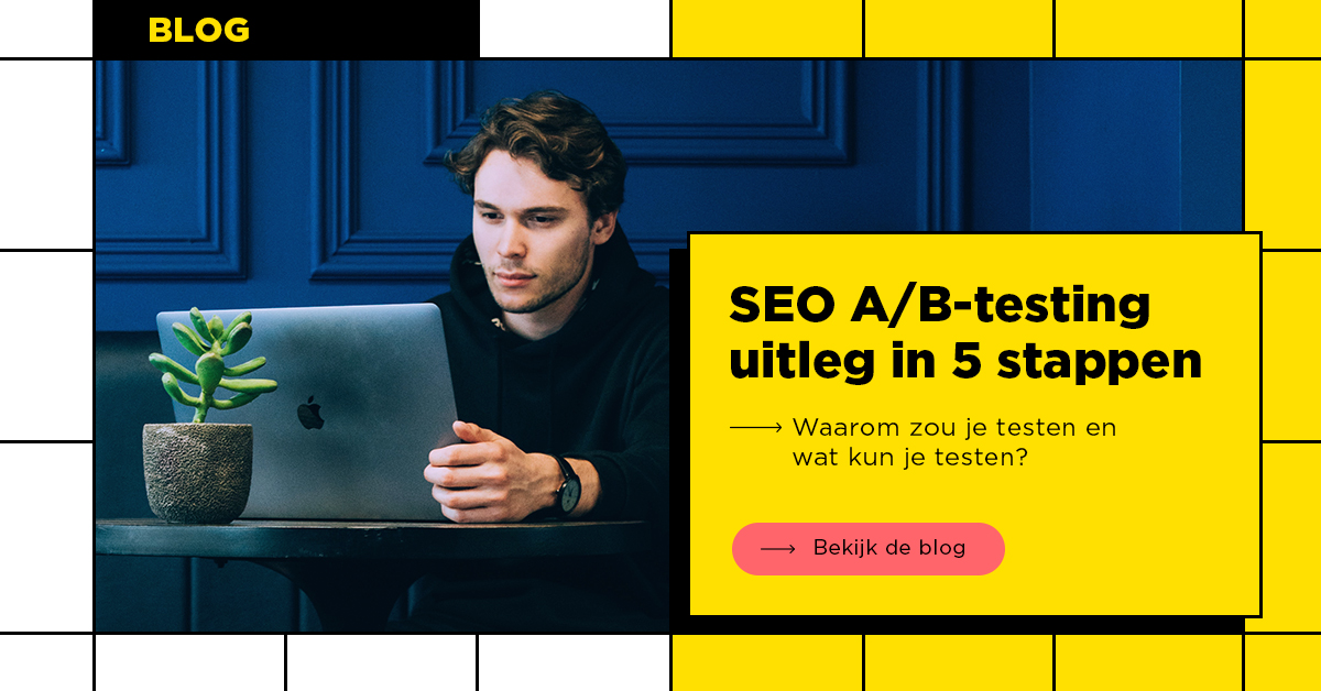 Een website aanpassen en afwachten wat het effect is op je posities in Google en de CTR is een gok. Je kunt nooit aantonen of de verandering in organische sessies toeval is of het gevolg van de wijziging.

Ga daarom SEO A/B-testen! Ontdek hoe in deze blog: bit.ly/3zkXPyP