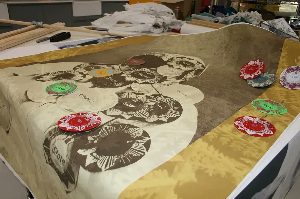 CFPRresearch's tweet photo. We have the inspiring #StateofPrint with us this month for an artist residency and workshop with #MAMDP students. State of Print are opening #IMPACT12  in Bristol this September with a twinning ceremony event that explores the notion of contested spaces. https://t.co/5rTTiCNGMw https://t.co/5dEDnvvwmD