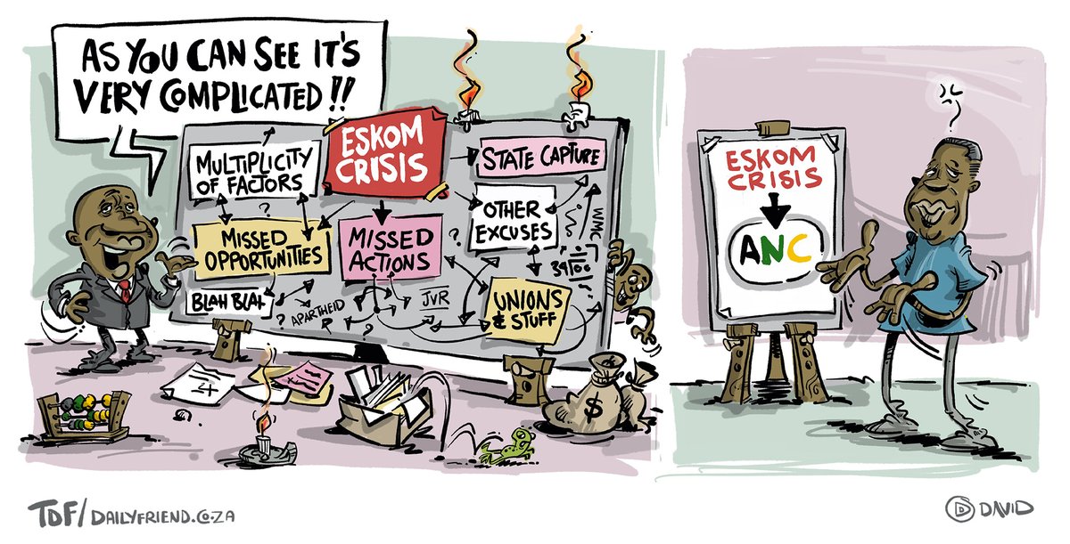 DavidDToons's tweet photo. The Eskom Crisis? @DailyFriendSA https://t.co/poVvrGIiYR