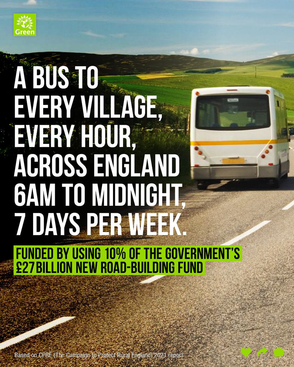 TheGreenParty's tweet photo. 🚌 It's no good capping fares if there are no buses to catch.

Every town, village and city across the country should have regular and reliable bus services.

🧵 Thread. https://t.co/Mv2YipF7wh