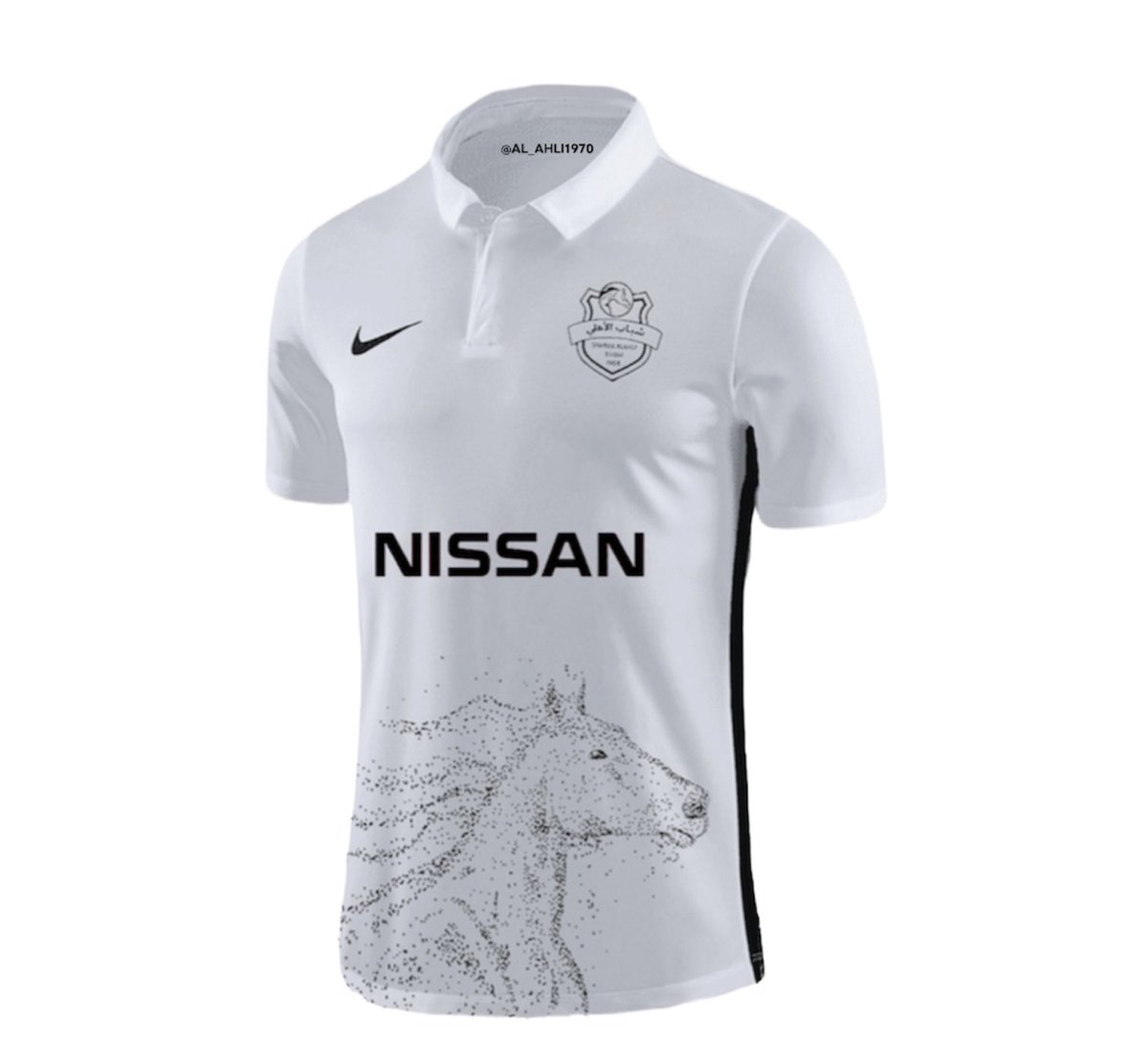 طقم قميص شباب الاهلي من تصميمي البسيط بثلاث الوان (احمر + اسود + ابيض) اتمنى لو يطبق قميص واحد في الموسم القادم <a href="/Shabab_AlAhliFC/">نادي شباب الأهلي</a>