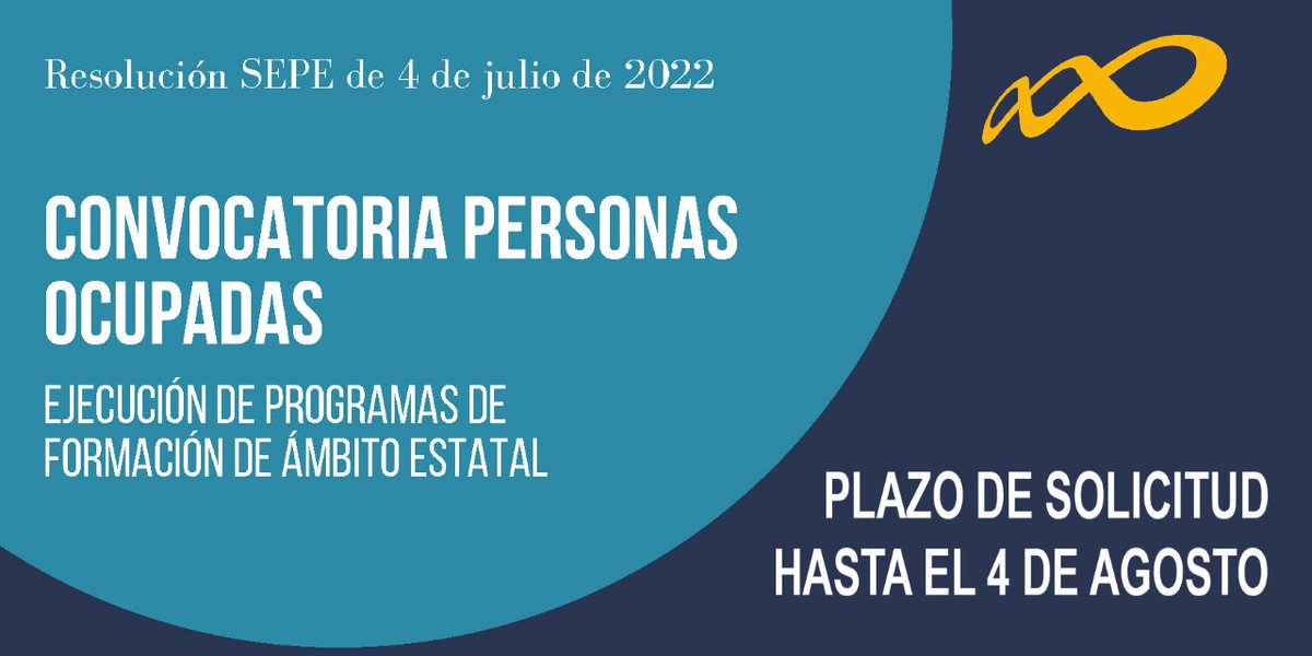 📣 Abierto el plazo de solicitud de subvenciones para programas de formación dirigidos principalmente a personas ocupadas 

🗓 Hasta el 4 de agosto

🔷 Más información 👉 my.mtr.cool/bwahasbcil