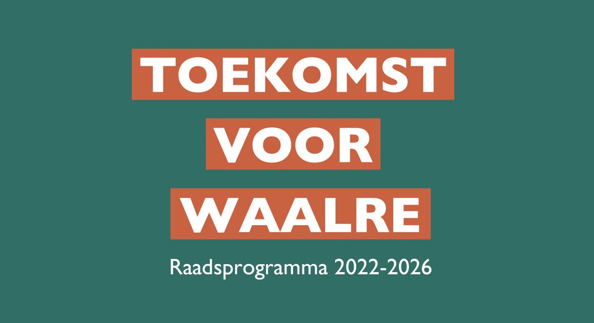 Wij zijn blij met het nieuwe programma 2022-2026 voor Waalre, met oog voor de toekomst en leefomgeving, waarbij iedereen mee kan doen!
👉 waalre.nl/nieuws/2022/07…
Het is gemaakt door de initiatiefnemers D66 GroenLinks PvdA CDA en VVD met inbreng van ZW14. Enkel AWB stemde tegen.