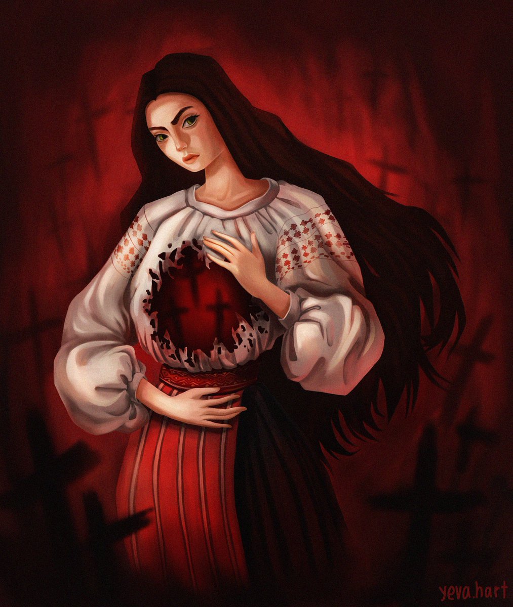 "Every tragedy, every war crime, every suffering of the Ukrainians rips our hearts and souls. But we are invictible and no matter how many wounds we get - we will live."

In the words of <a href="/YevaHart/">Батонеса</a> whose art you can now get for 1.0 ETH on poign.art #StandWithUkraine