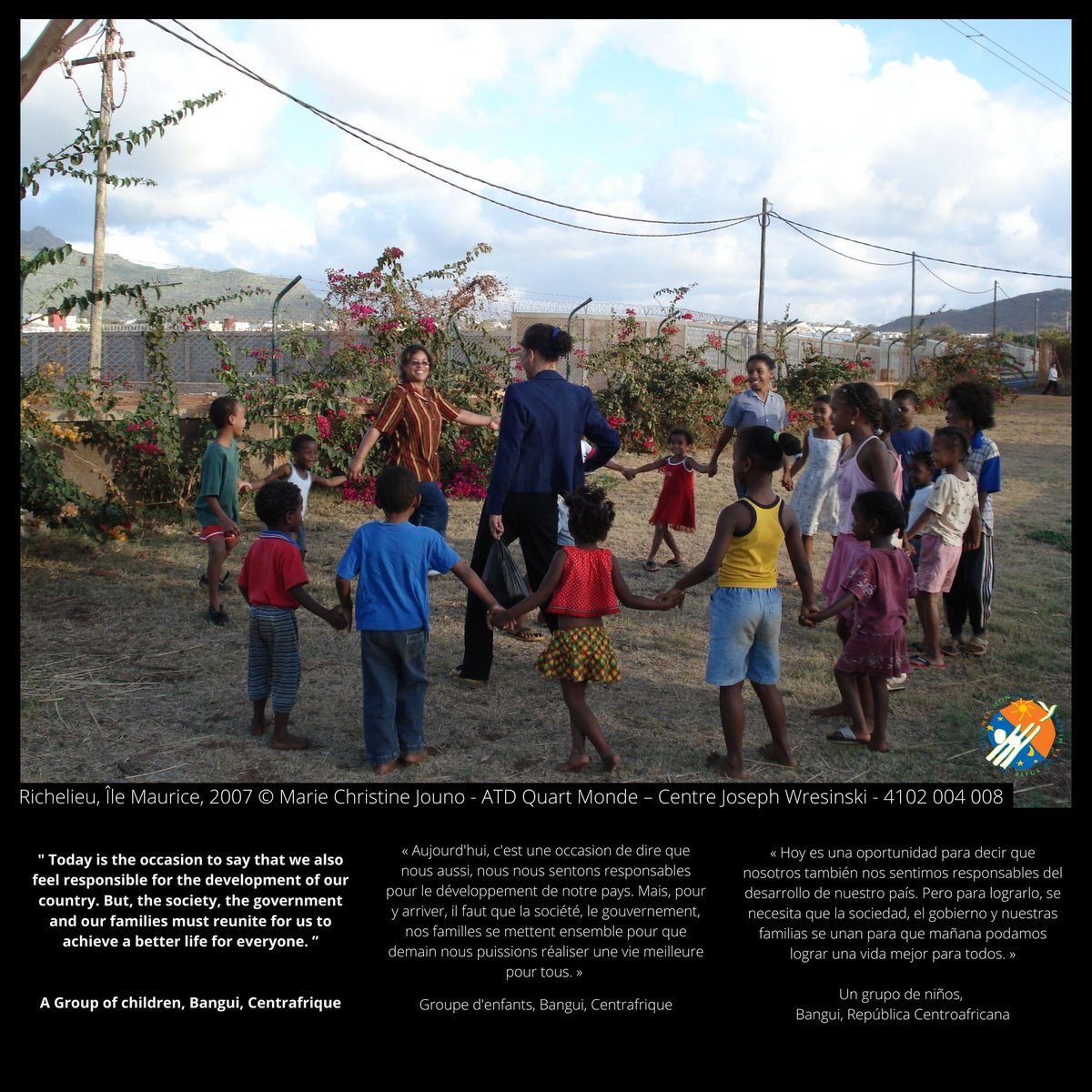 ico17president's tweet photo. 21/30 POVERTY FIGHTERS-PEACE BUILDERS PHOTO EXHIBITION prepared by Collectif France Refuser de la Misère for the 30th Anniversary of the International Day for the Eradication of Poverty. Thanks to all involved. #IDEP30, #ICO17, #ATDfourthworld #RefuserLaMisere #WDOP35 https://t.co/hRyRqyaifJ