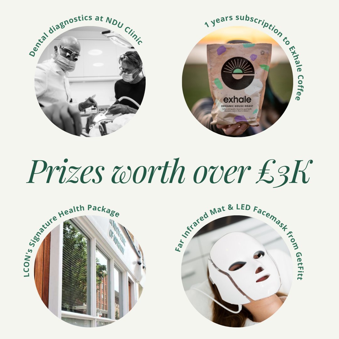 We've partnered with some amazing brands to give you a chance of winning over £3,000 worth of prizes to help optimise your health! 

Enter via the link below. Closing 24th July. Good luck!
bit.ly/3B0UiHo

#Giveaways #Competition