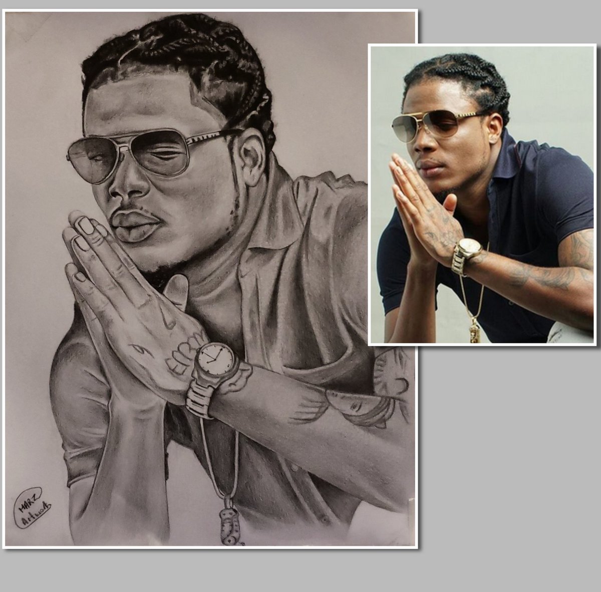 ProfeZa_MarZ's tweet photo. Portrait of the Young Legend @MasickaMusic #art #music #grung #genocide #marz_artwork https://t.co/JuzXQDkbFw