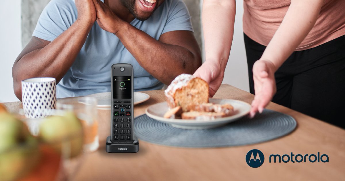 shopmotorola's tweet photo. Need to set a timer for your fabulous bake? ⏰ Just Ask Alexa with the Motorola AX Series home phone!
Conversations, smarter💫
#AXSeries #JustAsk #Alexa #motorola #digital #cordless #homephone
https://t.co/WmYABfCQGl https://t.co/e8B8ok90cL