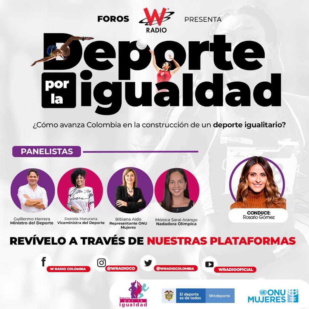 MinDeporteCol's tweet photo. #ForosW
¿Cómo avanza Colombia en la construcción de un #DeportePorLaIgualdad?
🗓️Viernes 22 de julio
⏱️10:00 AM
🔗Síguelo a través de:
https://t.co/xijs5XF6tL
@ONUMujeresCol @WRadioColombia https://t.co/zgpenBlat0