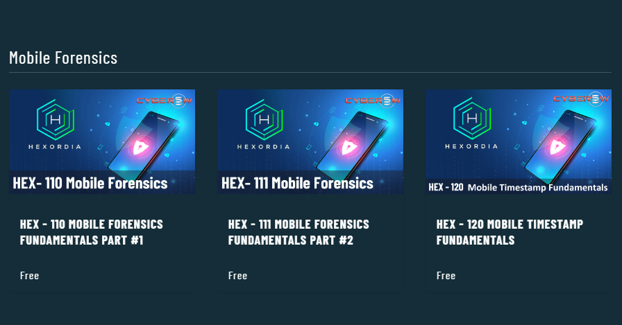 DfirDiva's tweet photo. Check out the FREE mobile forensics courses by @hexordia on @cyber5w 

https://t.co/gYMmscjfVa https://t.co/z72PqAfk8l