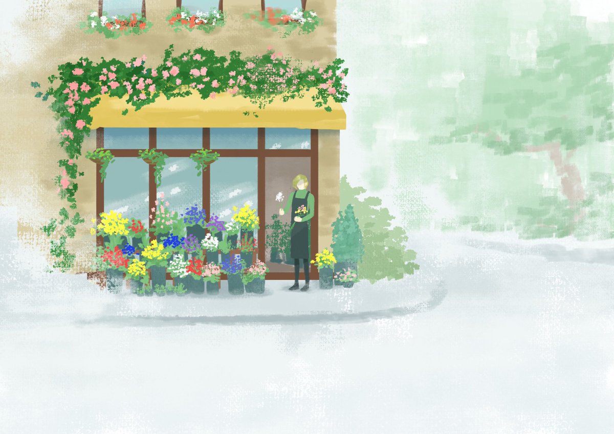 現パロ
マちゃんの学校近くのお花屋さんのお兄さん
とてもお顔が良く「王子」と呼ばれている