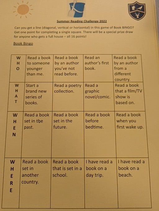 ViewsVoice's tweet image. Students at NL received their summer reading challenge today. If you didn't get one or you're at Church Chare or coming to us in September and would like to take part then you can use the image here to complete the challenge. Bring back entries in September! 🌞📖 @ParkViewCLS