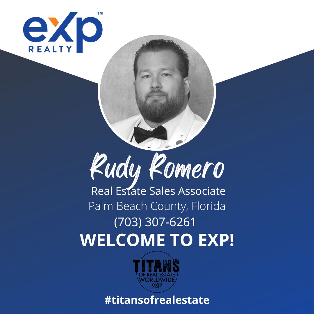 Patsyarriaga's tweet image. We would like to welcome Rudy Romero to the eXp Realty team!! Rudy proudly serves Palm Beach County in Florida. We are so excited to have you!!

Learn a little more about Rudy.

Rudy started his career in emergency services... facebook.com/66864026322479…