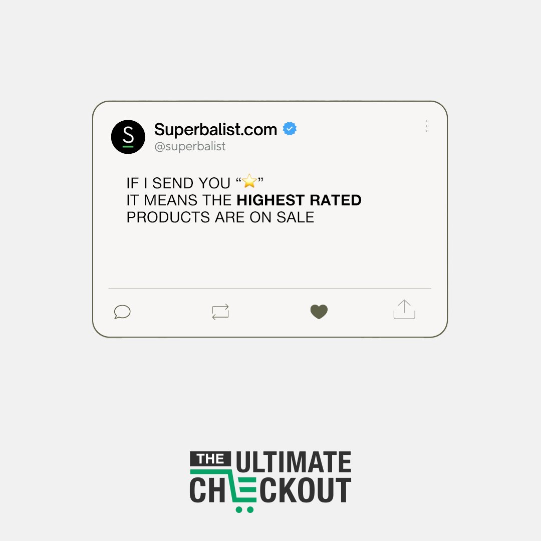 superbalist's tweet photo. TIME TO CHAT ULTIMATE🔍 ❤️ ⭐

Which category are you most excited to shop during the Ultimate Checkout from 25-27 July? Reply with either the 🔍 ❤️ ⭐ icon in the comments! 
https://t.co/41cWJqXi0O

#UltimateCheckout https://t.co/5Xl7vGphcN