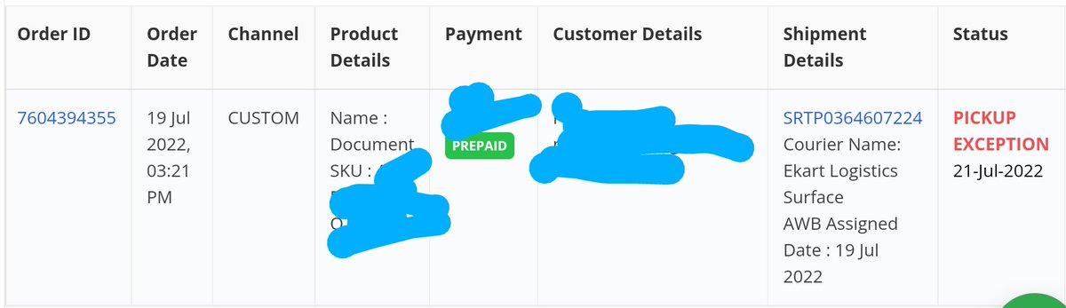 counselor_CKJ's tweet photo. Dear @ShiprocketIndia
At 19 July'22, i raised 2 pickup request &amp; it was scheduled pickup at 20th July'2022. AWB No. 318476908592 (Amazon Shipping) &amp; SRTP0364607224 (Ekart Logistics)

But it's 21 July'22 but no call i received nor courier boy attempted to pick packet.
Kindly look https://t.co/yYRIswm6Un