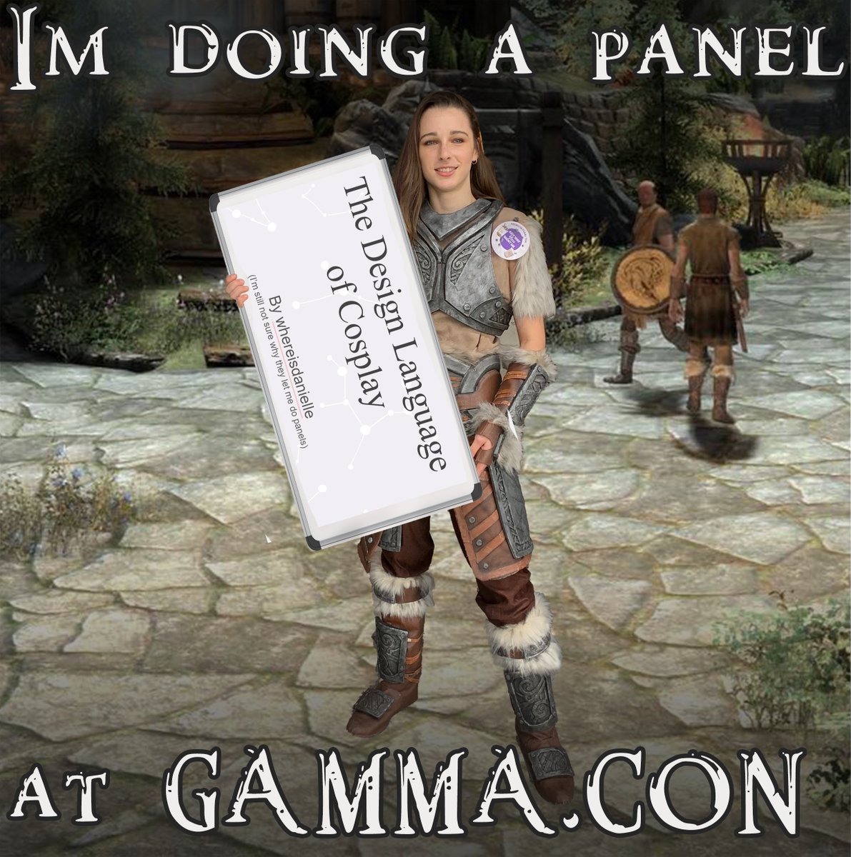 I don't know when I'm doing it, but I am doing it. 

I am disorganised but I'll let you know when I find out the actual time and location of the panel.

Hope to see you at <a href="/GAMMACON/">GAMMA.CON</a> this weekend!