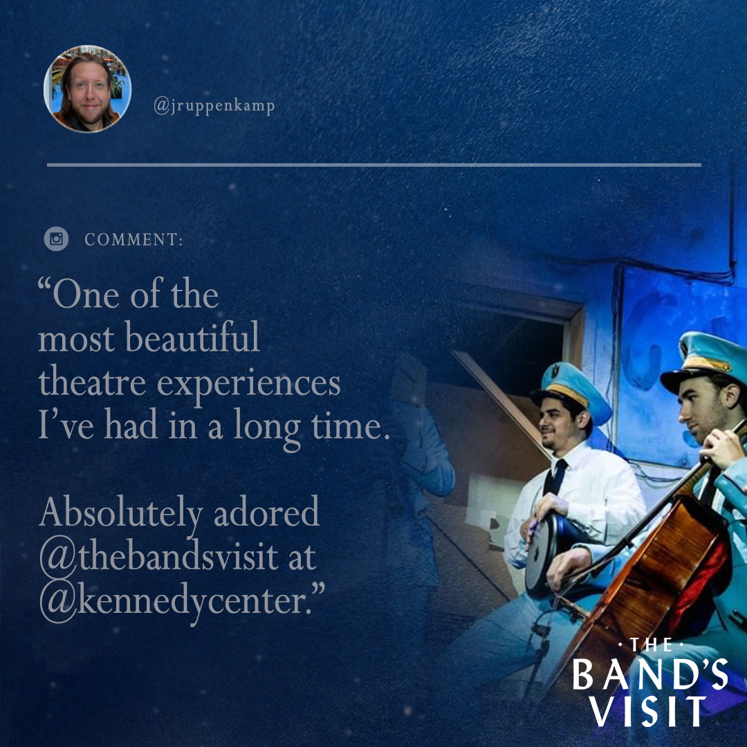 Meet Josh R. from Washington, D.C. | Don't miss your chance to experience something different at #TheBandsVisit on tour - final performance July 31 only! Get your tickets today at TheBandsVisitMusical.com