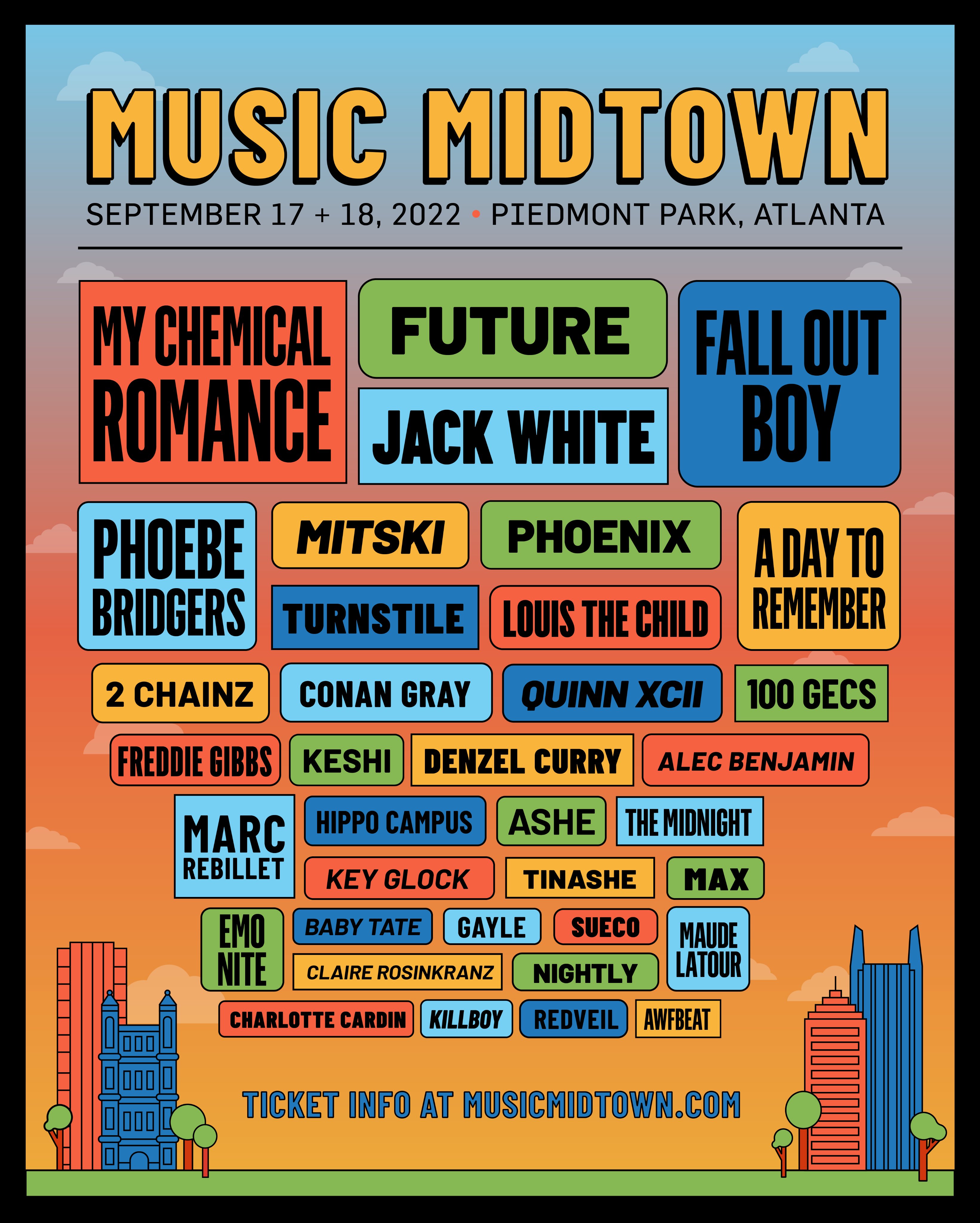 Music Midtown 2023 Lineup Tickets Schedule Map Set Times
