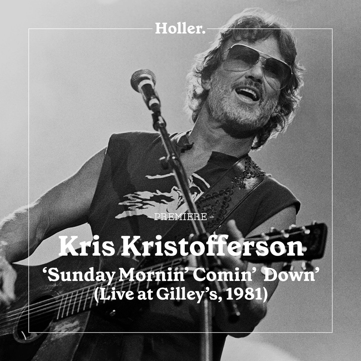 '...the tape recording captures an icon in his prime, the raw energy of the audience surging throughout the record.' - @HollerCountry Listen to 'Sunday Mornin' Comin' Down' before it's available to stream/download on Friday: bit.ly/Kristofferson_…
