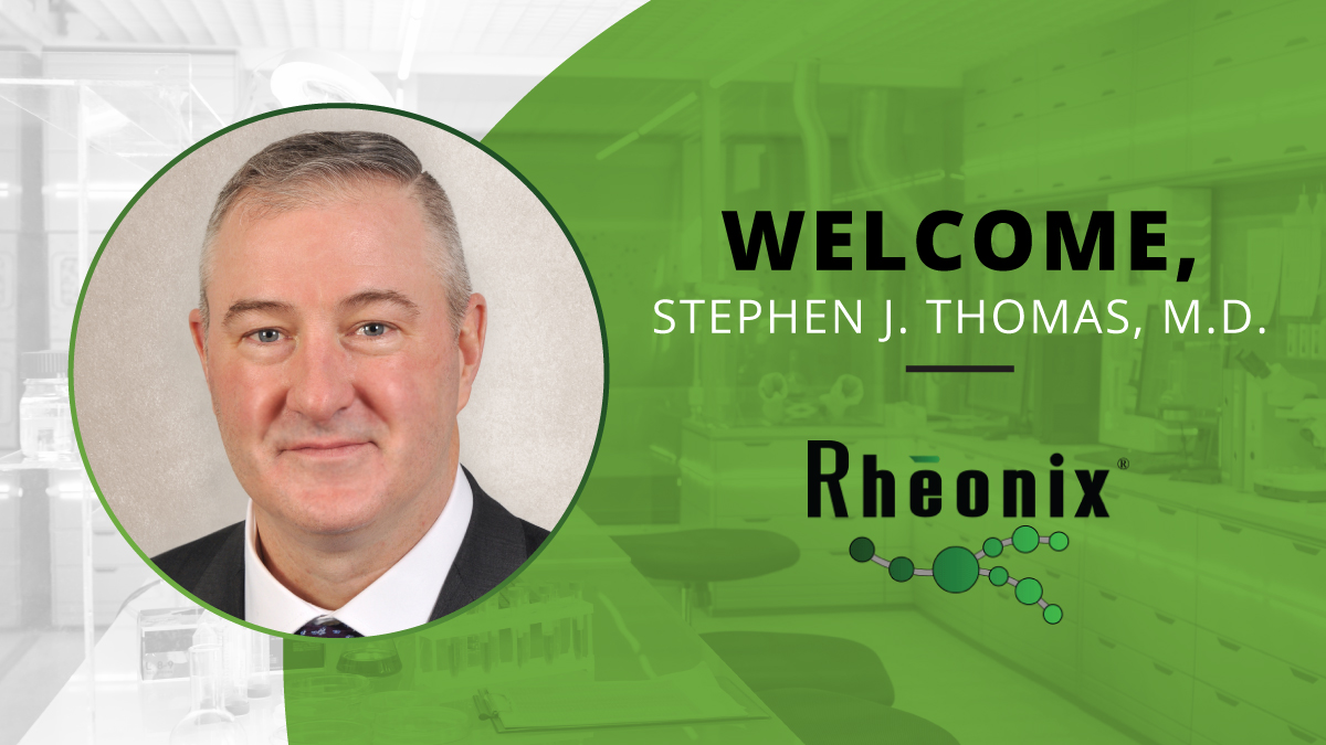 We are delighted to announce that Stephen J. Thomas, M.D., has joined Rheonix as Chief Medical Officer and as a member of the Board of Directors. His addition to Rheonix leadership adds expertise in #infectiousdiseases and #globalepidemic response: bit.ly/3yUzHlu