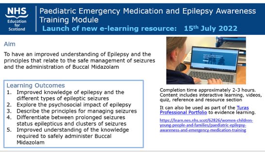 Jo Campbell (@jo_campbell2) on Twitter photo Excited about the launch of our new PaediatricEpilepsy e-learning module. <a href="/NHSGrampian/">NHS Grampian</a> <a href="/EduAberdeen/">Education Aberdeen</a> @EducationMoray <a href="/Aberdeenshire/">Aberdeenshire Council</a> <a href="/surgicalsistas/">Surgical Sista's</a> <a href="/HduHeroes/">HDU Heroes</a> <a href="/ECUnited_RACH/">EmergencyCareUnited</a> <a href="/NHSG_RACH/">NHSG_RACH 💙</a> <a href="/CouthieNurseSp/">Couthie Nurse Specialists 💙</a> @RGUNMandP <a href="/NHSG_PEFs/">NHSG Practice Education 💙</a> <a href="/EducationScot/">Education Scotland</a> <a href="/ScotGovEdu/">ScotGov Education</a> #RACH #NES Excited about the launch of our new PaediatricEpilepsy e-learning module. <a href="/NHSGrampian/">NHS Grampian</a> <a href="/EduAberdeen/">Education Aberdeen</a> @EducationMoray <a href="/Aberdeenshire/">Aberdeenshire Council</a> <a href="/surgicalsistas/">Surgical Sista's</a> <a href="/HduHeroes/">HDU Heroes</a> <a href="/ECUnited_RACH/">EmergencyCareUnited</a> <a href="/NHSG_RACH/">NHSG_RACH 💙</a> <a href="/CouthieNurseSp/">Couthie Nurse Specialists 💙</a> @RGUNMandP <a href="/NHSG_PEFs/">NHSG Practice Education 💙</a> <a href="/EducationScot/">Education Scotland</a> <a href="/ScotGovEdu/">ScotGov Education</a> #RACH #NES