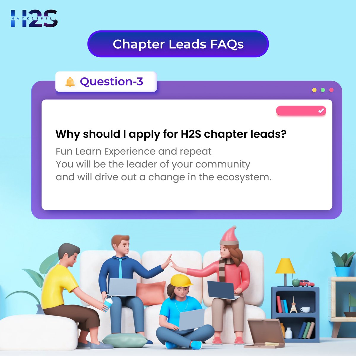 hack2skill's tweet photo. With infinite opportunities for building and leading a #team, we have announced the opening of registrations for our #ChapterLead #program this week💥
Many of you have bombarded us🤯with your doubts regarding the program, so we are here to give you a clear picture of the same. https://t.co/PrrUfXnf1Y
