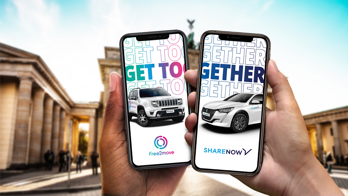 Stellantis's tweet photo. #StellantisDareForward: With the acquisition of the European free-floating #CarSharing leader, @Free2Move reaches over 6 million customers worldwide, and expands to 32 European and U.S. #mobility hubs. #ShareTheMove https://t.co/3FjkLziL2x