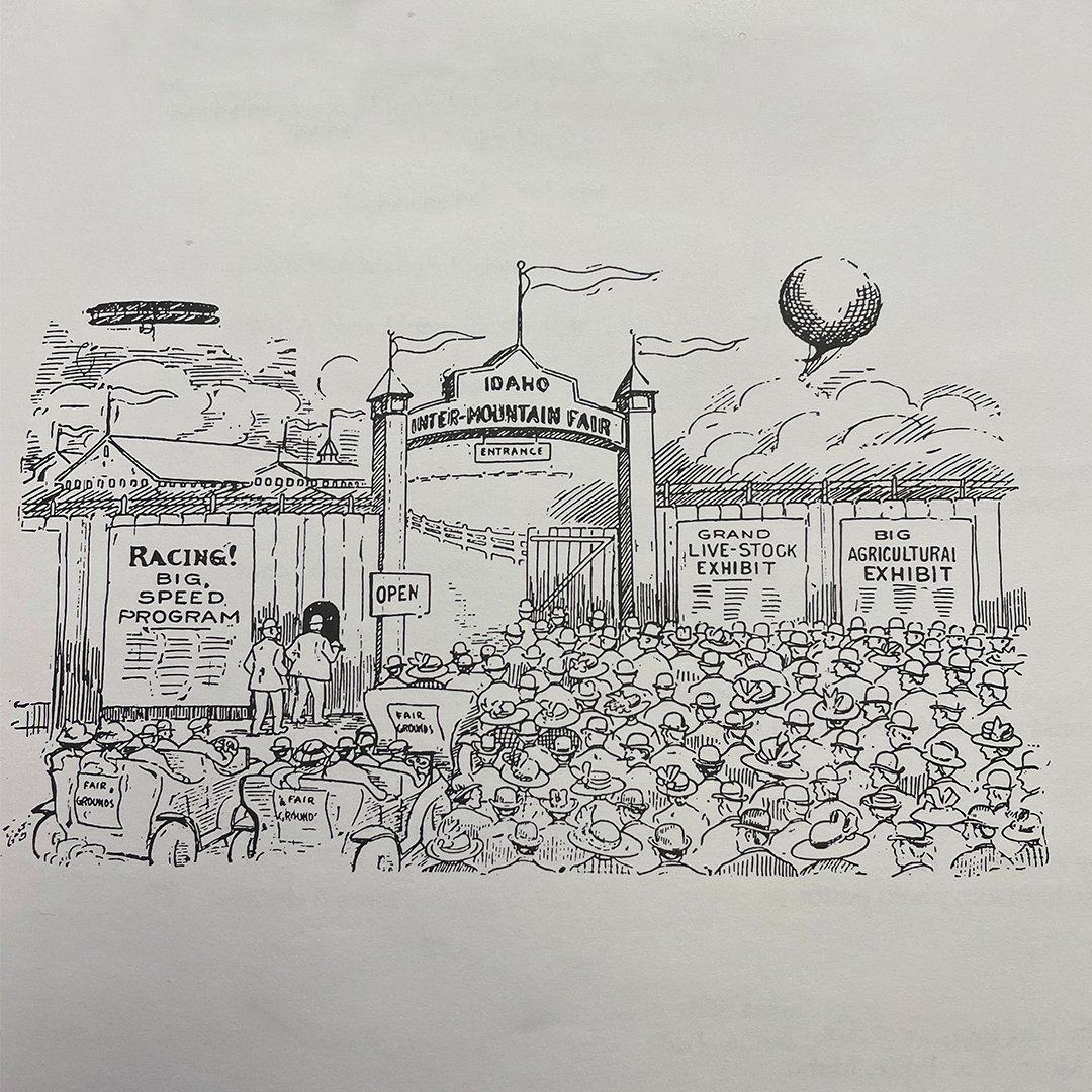 The first Intermountain Fair opened its gates on October 12th, 1897. The Intermountain Fair’s first location was west of the city at the Idaho Agricultural Park, known as present day 21st street between Idaho and State. #ThrowbackThursday