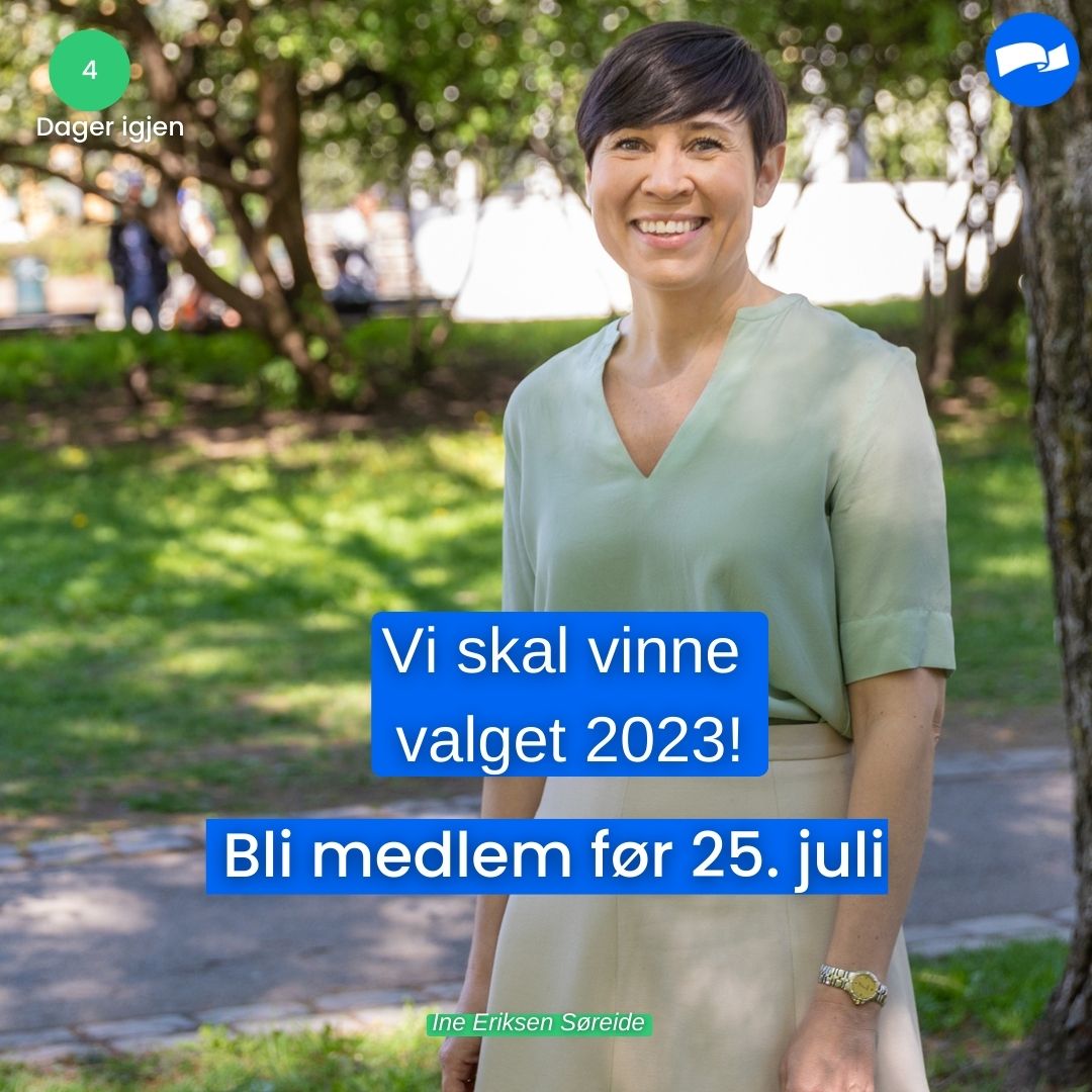 Bare 4 dager igjen😮! 
Bli medlem før 25. juli, og vær med å stemme frem din favoritt blant 130 flotte kandidater til Høyres bystyreliste💙 Bli medlem her: oslohoyre.no/bli-medlem/ 

Sjekk ut de som ønsker å stå på listen her: oslohoyre.no/nyheter/disse-…